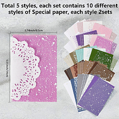 10 комплект из 5-х цветных пригласительных открыток&nbsp;DIY-SP0004-48