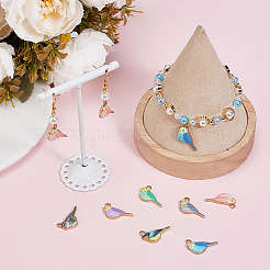 42 шт. 7 цвета подвески из сплава с распылительной печатью&nbsp;ENAM-SC0005-47