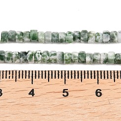 Натуральные зеленые пятна яшмовых нитей&nbsp;G-G345-C12-2x4mm