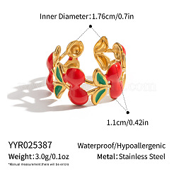 Открытые кольца-манжеты из нержавеющей стали Cherry 304 для женщин&nbsp;SK2283