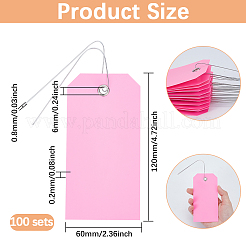 Прямоугольник 100шт пластиковые большие подвески&nbsp;FIND-SP0003-02H