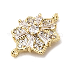 Шармы-соединители из латуни с микропаве из кубического циркония&nbsp;KK-L258-03B-G