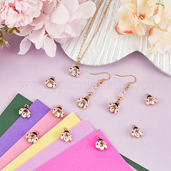 50 шт. эмалевые подвески из сплава со стразами&nbsp;FIND-SC0010-82