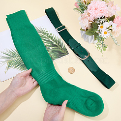 1 пара однотонных футбольных носков из поликоттона&nbsp;AJEW-CL0001-33D