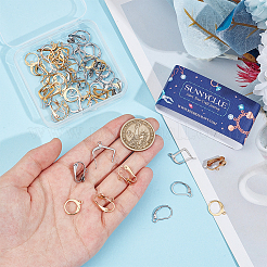 72 шт. 8 шт. фурнитура для сережек из нержавеющей стали 304 с застежкой-молнией&nbsp;STAS-SC0007-57