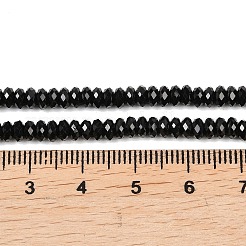 Натуральный черный шпинель бисер пряди&nbsp;G-B175-A02-2x4mm