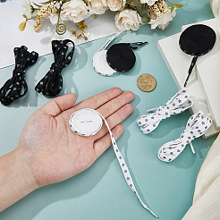 4 пара двухцветных шнурков из полиэстера со звездным узором&nbsp;AJEW-FH0006-80