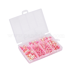 497шт 5 стиля радуги абс пластик имитация жемчуга&nbsp;OACR-YW0001-07D