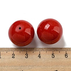 Окрашенные синтетические бирюзовые бусины&nbsp;X-G-B070-34