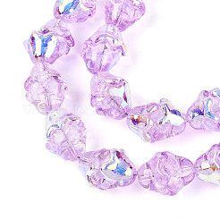 Гальванизируйте прозрачное стекло бисер нитей&nbsp;EGLA-N020-03F