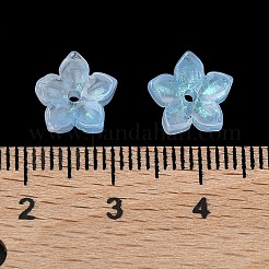 Окрашенные и нагретые стеклянные колпачки для бусин&nbsp;GLAA-Z019-02L