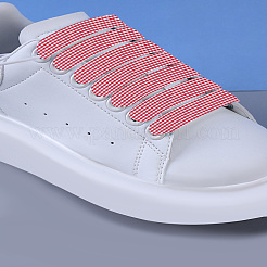 2 шт. полиэстеровые шнурки с узором «тартан»&nbsp;AJEW-LP0002-49B