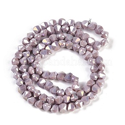 Стеклянные бусины с гальваническим покрытием &nbsp;EGLA-B009-05A-09