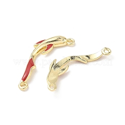 Шармы-соединители из латуни с микропаве из прозрачного кубического циркония&nbsp;KK-C104-17G