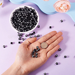 500 шт. 5 вида акриловых бусин с горизонтальными отверстиями&nbsp;OACR-TA0002-87