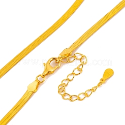 925 ожерелье цепи змейки стерлингового серебра&nbsp;NJEW-P300-01A-G