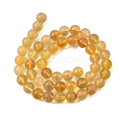 Естественный желтый флюорит бисер нитей&nbsp;G-F799-B03-8mm