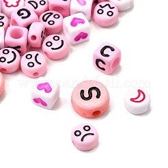 200 шт. Непрозрачные акриловые бусины&nbsp;MACR-FP0001-24