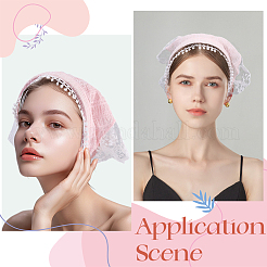 2 шт. 2 цвета пасторальный стиль полиэстер кружевная ткань резинки для волос&nbsp;OHAR-CY0001-14