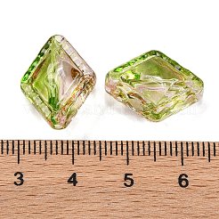 51шт прозрачные двухцветные акриловые бусины&nbsp;LS-MACR-K359-19B