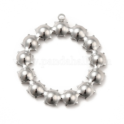 Подвеска из нержавеющей стали 304 со стразами&nbsp;LS-STAS-P312-07P-1