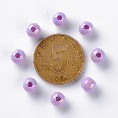 Непрозрачные акриловые бусины MACR-S370-D6mm-A03-1