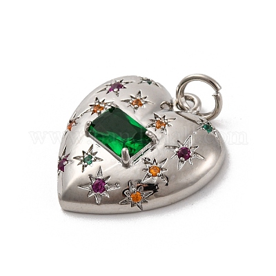 Латунные микро проложить кубического циркония подвески KK-U033-18P-02-1