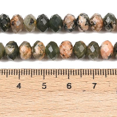 Естественный зеленый опал бисер нитей&nbsp;G-C259-A51-5x8mm-1