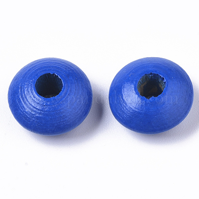 Крашеные бусы из натурального бука&nbsp;WOOD-T015-43A-1