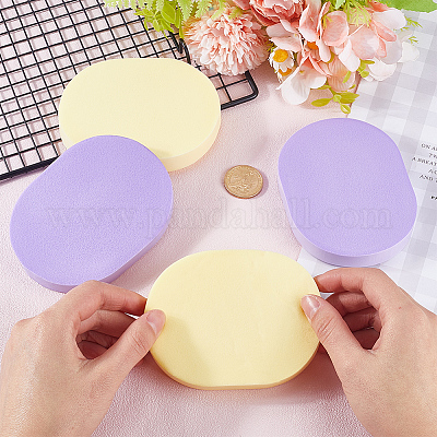 4 шт. 2-х цветные косметические губки для лица&nbsp;MRMJ-GF0001-62A-1