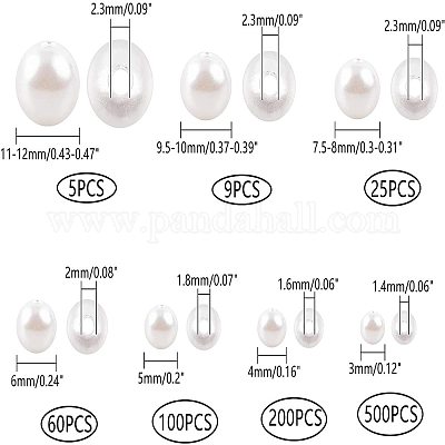 Абс пластиковые жемчужные бисера&nbsp;KY-AR0001-01-1