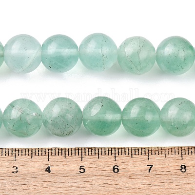 Естественный зеленый флюорит бисер нитей&nbsp;G-H343-D07-12mm-1