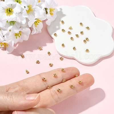 Зажимные бусины из латуни&nbsp;XGR0053G-63G-1