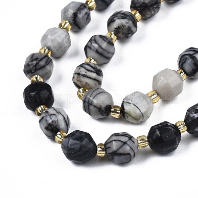 Природные netstone бисер нитей G-N326-100-10-1