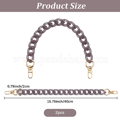 2 шт. акриловые витые ручки для сумок&nbsp;DIY-BBC0002-81-1