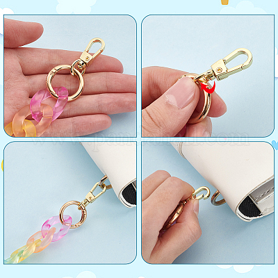 2 шт. прозрачные акриловые цепочки для сумок&nbsp;AJEW-WR0001-88-1