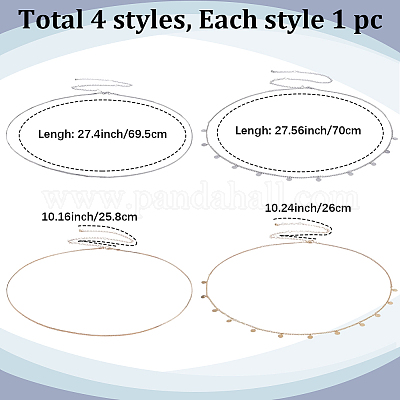 2 комплект 2-х цветных железных цепочек на талию&nbsp;AJEW-GF0011-04-1