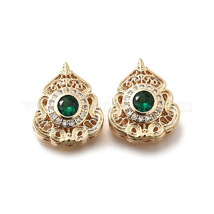 Латунные стеклянные бусины KK-M318-40G-02-1