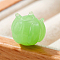 Handmade Lampwork Beads, Flower Shape, Green, 12x10mm, Hole: 2mm