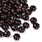 Opauqe Acrylic Beads, Pumpkin, Red Color Enlaced, Black, 11.5x8mm, Hole: 1.8mm, about 33pcs/20g