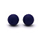 Silicone Beads Round Rubber Bead 15MM Loose Spacer Beads for DIY Supplies Jewelry Keychain Making, Midnight Blue, 15mm
