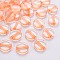 Transparent Acrylic Beads, Flat Round, Orange, 16x5mm, Hole: 2.8mm, about 480pcs/500g
