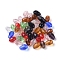 Mixed Faceted Glass Beads, teardrop, 11x8mm, Hole: 1mm, about 57~59pcs/strand, 26.38~26.77 inch