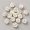 50Pcs Transparent Crackle Glass Beads, Round, Honeydew, 8mm, Hole: 1.5mm