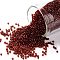TOHO Round Seed Beads, Japanese Seed Beads, (5D) Transparent Garnet, 15/0, 1.5mm, Hole: 0.7mm, about 3000pcs/10g