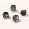 Natural Silver Obsidian Carved Beads, Lion Heads, 16mm