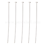 Железные штифты с плоской головкой, платина, 50x0.75~0.8 мм, Около 4200 шт / 1000 г