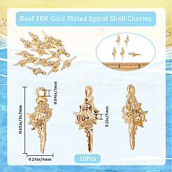 20шт латунные подвески&nbsp;KK-BBC0010-81