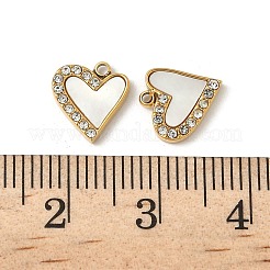 Подвески из нержавеющей стали 304 со стразами&nbsp;STAS-V015-19G