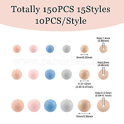 150шт 15 стиля силиконовые бусины&nbsp;SIL-TA0001-29
